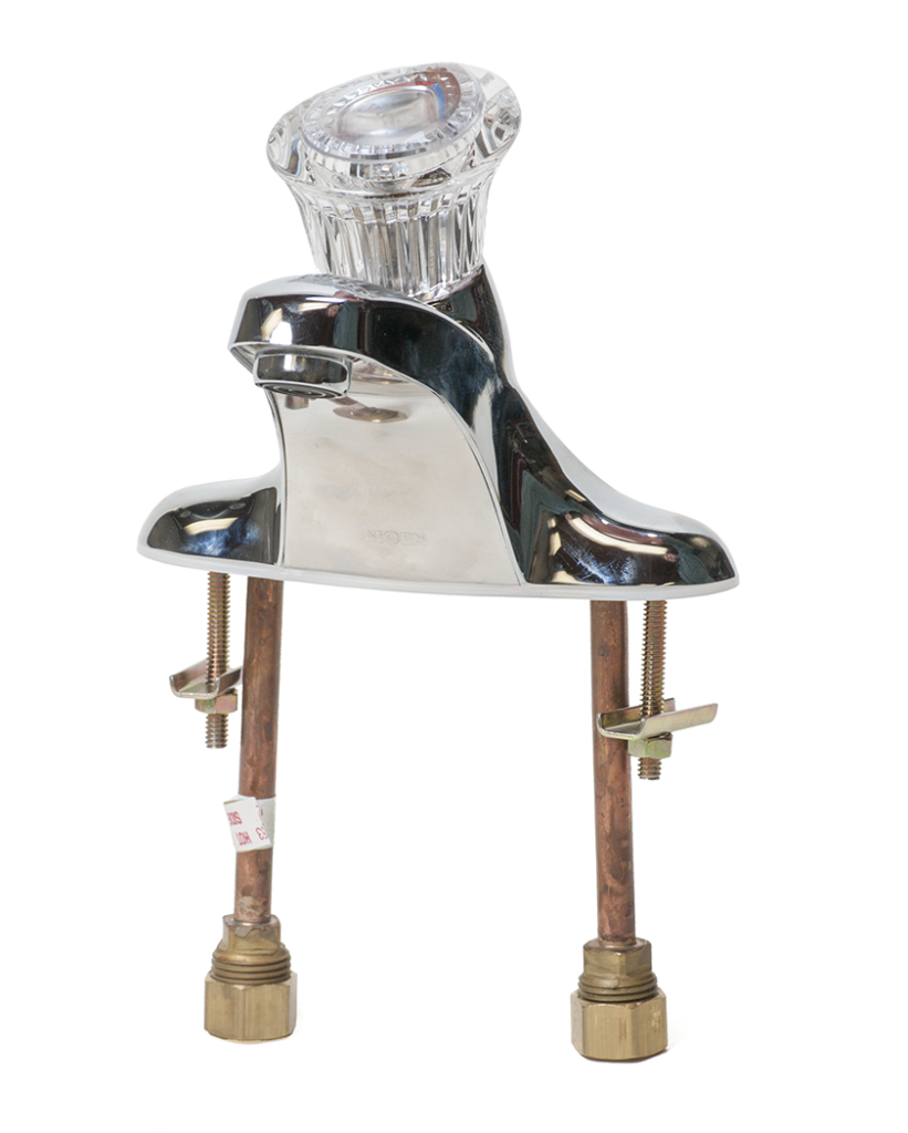 faucet body, supply tubes and attachment studs