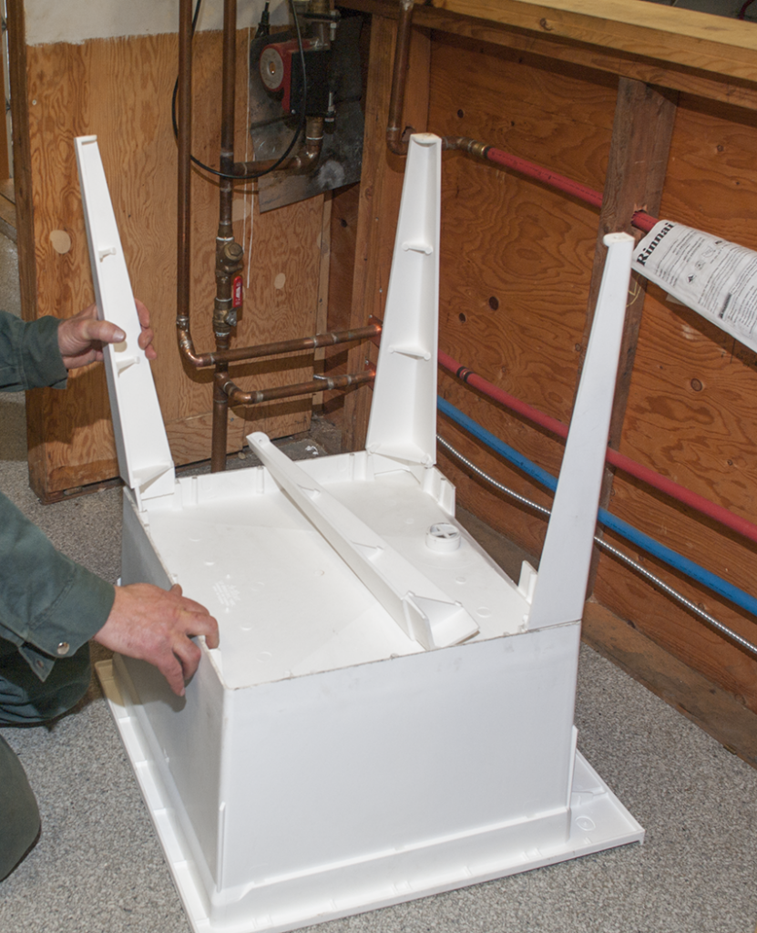 installing a laundry tub