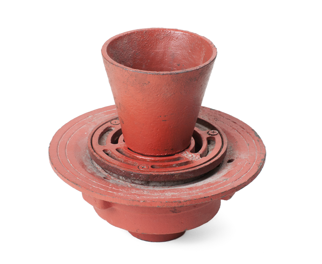 floor drain body with funnel