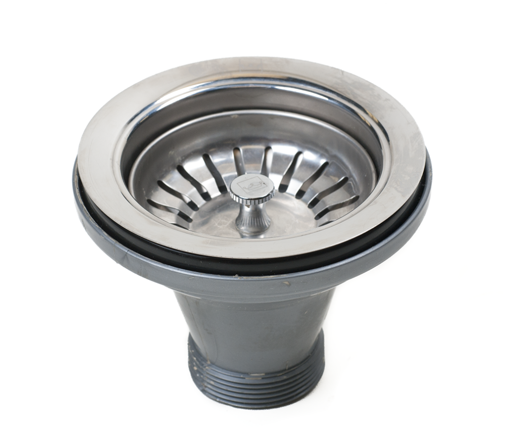 kitchen sink basket strainer assembly with crumb cup